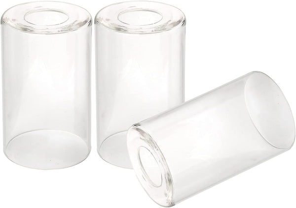 3 Pack Clear Glass Shade, Cylinder Light Fixture Replacement Globe or Cover