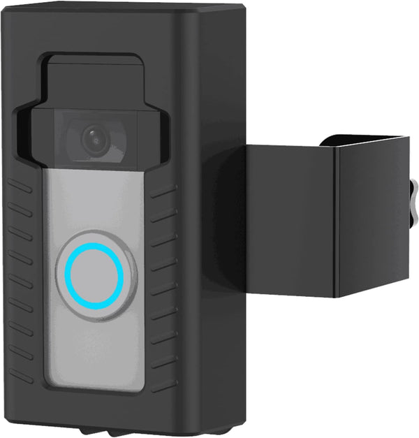 Anti-Theft Doorbell Mount, No-Drill Bracket for Video Doorbell Cover Holder, Does Not Block Sensor