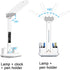 niccryle 3 Dimmable Led Desk Lamp with Clock Foldable Study Lamp Lighting Modes Table Lamp Eye Caring Reading Lamp
