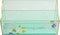 Papyrus Acrylic Mail Organizer, Green Aqua Desk Organizer with Floral Prints, Small Letter Holder for Office Supplies