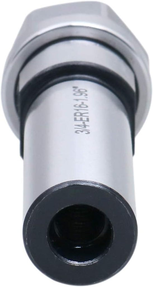 Accusize Industrial Tools ER16 Collet Chuck Extension Rod, 1.96 in. Shank Length, 3/4 in. Straight Shank