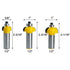 5pcs 1/2 Inch Set Set 1/8", 1/4", 5/16", 3/8", 1/2" Wolfride Shank Cove Router Bit Cove Molding Router Bits Radius Cove