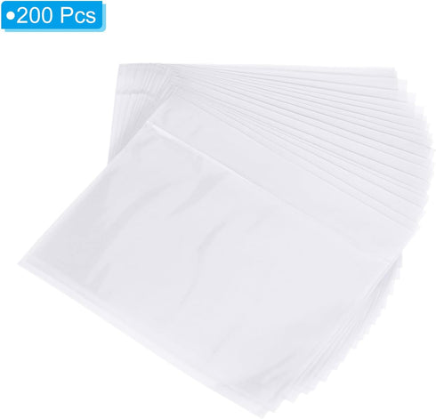 PATIKIL 4.5x5.5" Clear Packing List Envelope, 200 Pack Plastic Waterproof Self-Adhesive Pouch
