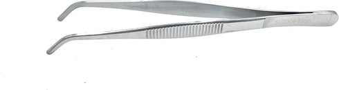 4Pcs 304 Stainless Steel Tweezers: 6" 7" 8" 10" with Precision Serrated Tips for Jewelry, Crafts, and Cooking.