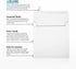 LUXPaper Square Invitation Envelopes | 50 Qty | Peel & Press | 5 1/2" x 5 1/2" | Bright White | 80lb. Text