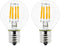 2-Pack E17 Mini Globe S11 LED Light Bulb 4W Warm White 2700K 40 Watt S11 G40 Incandescent Replacement