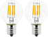 2-Pack E17 Mini Globe S11 LED Light Bulb 4W Warm White 2700K 40 Watt S11 G40 Incandescent Replacement