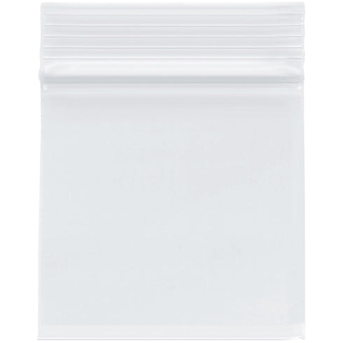 Plymor 2 Mil Zipper Reclosable Plastic Bags, 3" x 3" (Pack of 100)