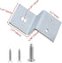 4 Connector(0.98" MY MIRONEY PCS Silver Z Brackets, Heavy Duty Z Shape Right Angle Corner Braces Double Channel Profile