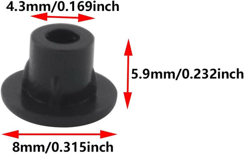JianLing 300PCS 5mm Closet Plastic Plug Hole Plugs Furniture Round Plugs Decorative Covers for Cabinet Partition