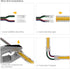 SEZO FCOB COB 10mm LED Light Strip Connectors Kit 8P Solderless Connectors + 4P Corner Connectors + 4PCS 15cm 22AWG