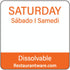 Restaurantware RW Smart 1 Inch x 1 Inch Food Rotation Labels, 500 Dissolvable Premium Trilingual Orange Paper Labels