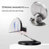 Magnetic Door Stop - Brushed Satin Nickel Floor Metal Magnetic Door Catch - Heavy Duty Silver Doorstop