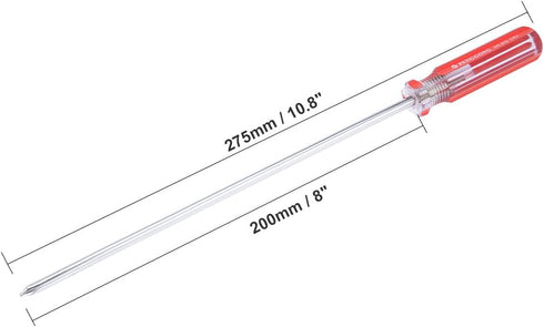 uxcell Magnetic #1 Phillips Screwdriver, 8 Inch Chrome Vanadium Steel Shaft for Home Improvement Repair