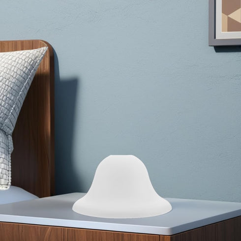 7.48X7.48X3.93In 2-Pack UKCOCO Round Mushroom Lamp Shade Replacement for Table and Floor Lamps Plastic Lampshade Cover
