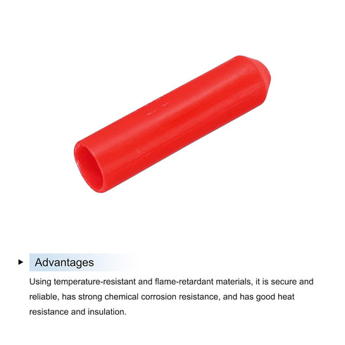 MECCANIXITY 30Pcs Heat Shrink End Cap, 8mm ID x 35mm L, 3:1 Ratio Waterproof Adhesive Tubing Caps