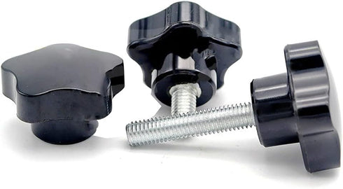Clamping Screw Knob Star Screw for Mechanical Equipment, M12 x 80 Pentagonal Head Bolt Clamping Knob Handle