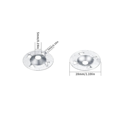 Foam Board Fasteners Washers, 220 Pcs Washers for Installation of Foam Board Panels, 1-1/4 Inch Metal Washer Galvanized Steel for Fixing Fastening Installation