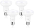BR25/R25 LED Can Light Bulbs, 9W Dimmable Flood Lights, 75W Equivalent, E26 Medium Base, 3000K Soft White, 4 Pack