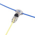 Brightfour T Tap Wire Connectors for 16-20 AWG Wires, Solderless 3 Way 1 Pin Wire Connectors, 12 Pack