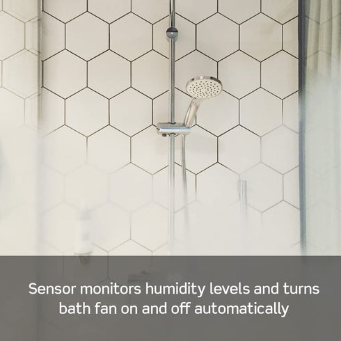 DHS05-1LT, Leviton Humidity Sensor Switch for Bathroom Exhaust Fan, Automate Ventilation, Air Circulation, Moisture