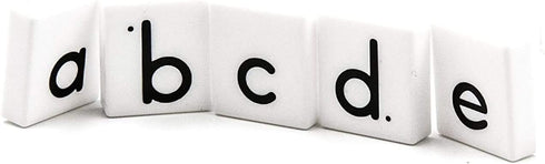 hand2mind Plastic Lowercase Alphabet Letter Tiles, Plastic Letters for Kids, Phonics Manipulatives, Science of Reading