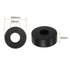 4pcs Rubber Spacer 2 Inch OD 0.3 Inch ID 2 Inch Thick Neoprene Round Anti Vibration Isolation Pads Isolator Rubber Washers Bushings for Home Cars Boat Accessories, Black