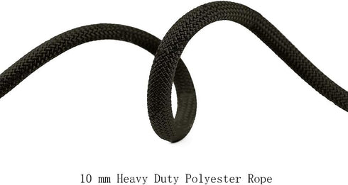 Aoneky 10mm 2000LB Outdoor Static Utility Rope, Heavy Duty Polyester Rope for Pulling, Rigging, Tree Work & Hunting