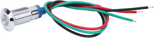 LED Light, 4 pcs 12 24V Indicator Lights, 8mm Electrical Indicator, Pre Wired Common Anode Industrial