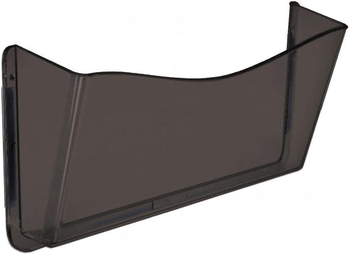 Azar Displays 250045-SMK Plastic Wall Mount File Holder with Magnets, Smoke Colored, 4-Pack