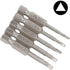Fixinus 5 Pieces Magnetic Triangle Screwdriver Bits Set, 1/4 Inch Hex 1.8/2.0/2.3/2.7/3.0 Triangle Screwdriver Bits S2 Steel Triangle Drill, 50 mm Length by fixinus