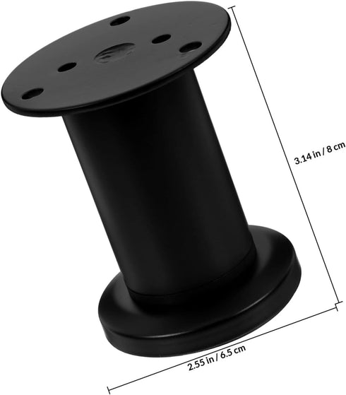 4pcs 8-12cm OUNONA Adjustable Bed Frame Support Legs Bed Feet Replacement Telescopic Furniture Legs for Sofa Cabinet Tv