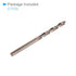 Twist Drill Bits, 4.6mm Drilling Diameter, Titanium Coated High Speed Steel 6542, 2-Pieces for Stainless Steel