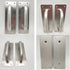 WANLIAN 2Pcs Pull Push Door Plate Handle - 8inch Stainless Steel Heavy Duty Barn Door Pull with Mounting Screws (Silver)