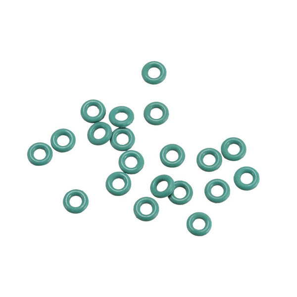 uxcell Fluorine Rubber O-Rings, 4mm OD 2mm ID 1mm Width FKM Seal Gasket for Plumbing, Green, Pack of 20