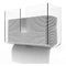 Cq acrylic Wall Mount Paper Towel Dispenser,Clear Folded Paper Towel Holder for