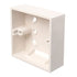 Fielect 86 Type Universal Switch Socket Wire Slot Box, Surface Mount Wall Switch Protection Box, Plastic White