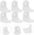 1set Lurrose Plastic Corner Connectors Shaped Brackets for Reinforcing Cabinets Chairs and Tv Stands for Use Includes