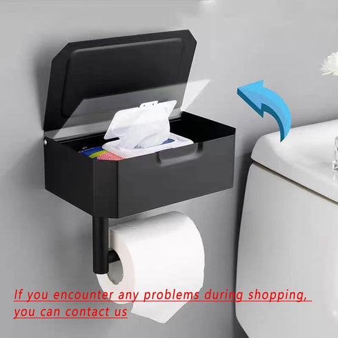 Generic Toilet Paper Holder with Wipes Storage, Toilet Paper and Wipes Holder Convenient and Discrete Box for Feminine