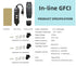 Kaper GFCI Inline Plug Replacement Assembly, 3 Wires, Waterproof Ground Fault Circuit Interrupter for Power Tools,