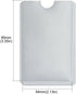 Owfeel RFID Blocking Silver Credit Card Sleeves Pack of 15 - Contactless Card Protection Holders, Anti Theft Waterproof