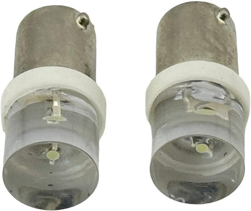 Rebaydo 2pcs Bulb BA9S 6 12 Dimmable 6000K;) LED Flat to Volt Compatible with DC (Color:Compatible with White