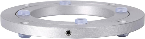 ChiweiJ (4 inches*H8.5MM) Heavy Duty Aluminium Alloy Rotating Bearing Plate, Round Table Turntable for Dining Cake