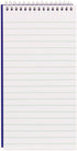 Blueline Reporter Notebook / Note Pad, 4 x 8 inches, 160 Pages / 80 Sheets (AT8B)