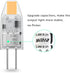 YUIIP G4 LED Bulb, AC/DC 12V 1.2W (10W Halogen Replacement), Warm White 2700K, 5 Pack