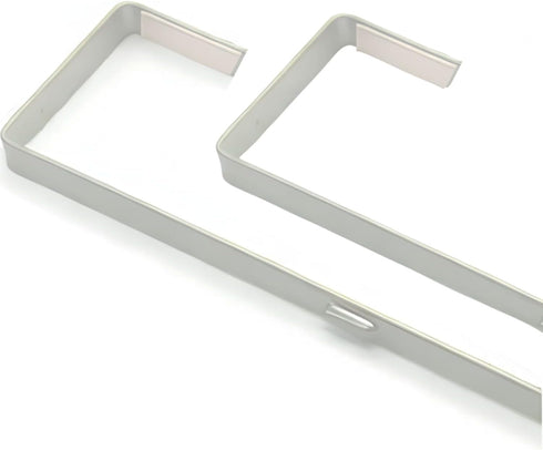 Over-The-Door Mirror Hanger, Adjustable 14.5-inch Set with Protective Lining, Perfect Height & Fit for Mirrors
