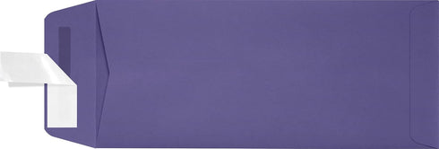 LUXPaper #10 Policy Business Envelopes | Peel & Press | 4 1/8" x 9 1/2" | Wisteria Purple | 80lb. Text | 50 Qty