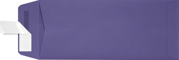 LUXPaper #10 Policy Business Envelopes | Peel & Press | 4 1/8" x 9 1/2" | Wisteria Purple | 80lb. Text | 50 Qty