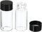 PATIKIL 10 Pack 5mL Reagent Media Bottles, Round Glass Storage Bottles with Plastic Screw Cap for Lab Home, Clear
