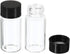 PATIKIL 10 Pack 5mL Reagent Media Bottles, Round Glass Storage Bottles with Plastic Screw Cap for Lab Home, Clear
